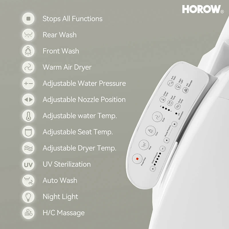 B0403 Smart Bidet Toilet Seat With Side Panel Control
