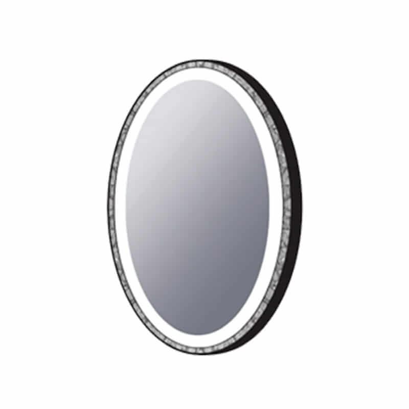 Barcelona LED Lighted Mirror Corner View Up Close