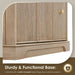 Barnett 36 inch Single Bathroom Vanity with Top Natural Oak Base
