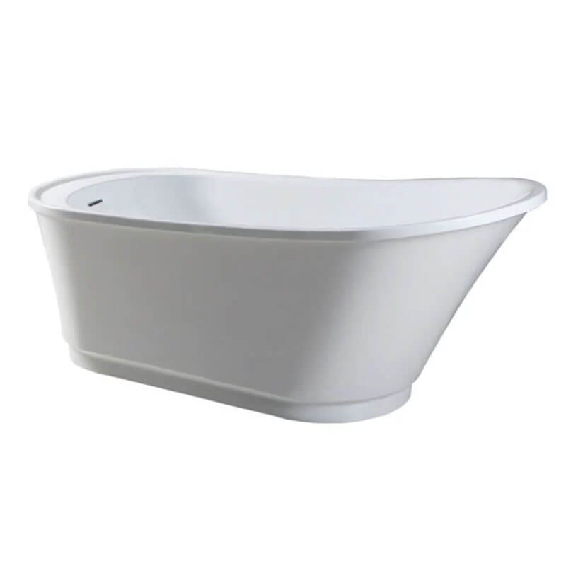 Bella B6630 66 x 30 Freestanding Soaker Tub Corner View