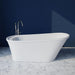 Bella B6630 66 x 30 Freestanding Soaker Tub Metallic Floor-Mounted Faucet