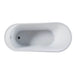 Bella B6630 66 x 30 Inch Freestanding Soaker Tub Top View