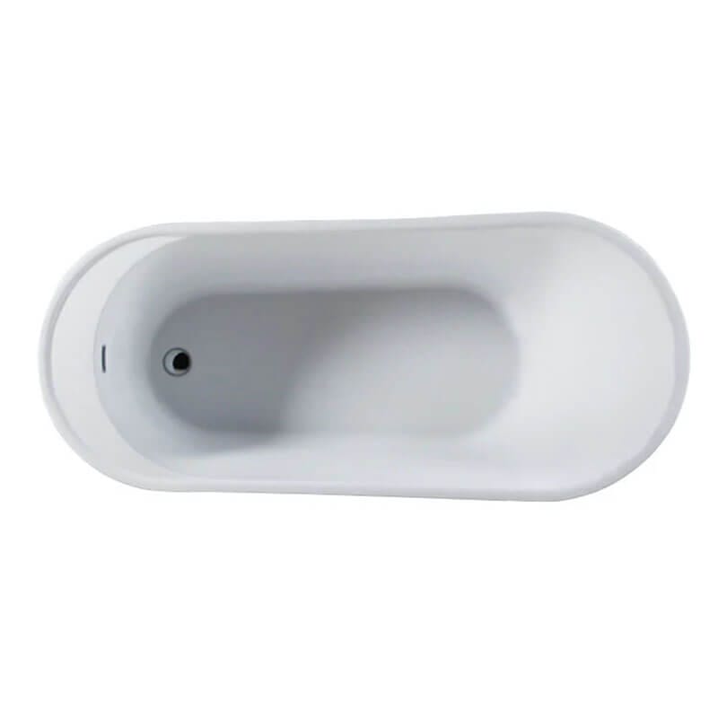 Bella B6630 66 x 30 Inch Freestanding Soaker Tub Top View