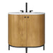 Bellamy 36 Inches Single Vanity Rustic Oak Front View With Faucet