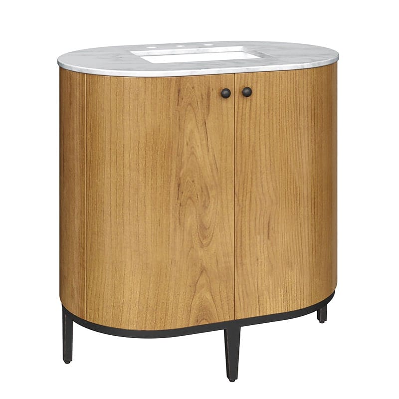 Bellamy 36" Single Vanity Rustic Oak Full Side View