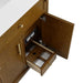 Bellshire 30 Inch Single Vanity in Honey Oak Open Drawers Top View