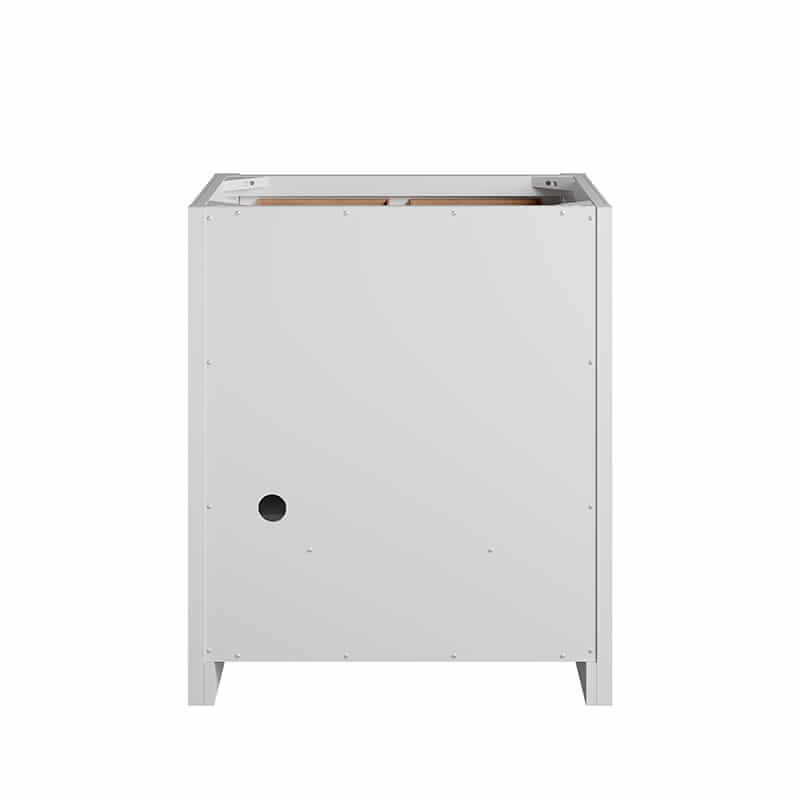 Bellshire 30" Single Vanity in Bright White Back View