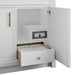 Bellshire 36 Inch Single Vanity in Bright White With Integrated USB 120V Outlet