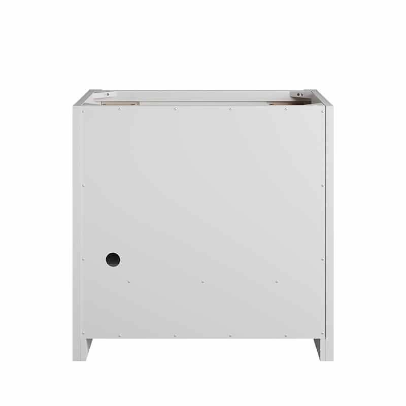 Bellshire 36" Single Vanity in Bright White Back View