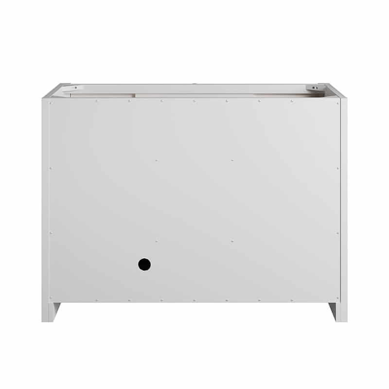Bellshire 48" Single Vanity in Bright White Back View