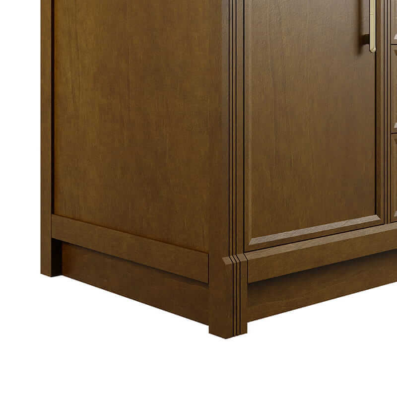 Bellshire 48" Single Vanity in Honey Oak Base Up Close