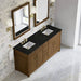 Bellshire 72 Double Vanity Honey Oak in Phantome Eclos Top