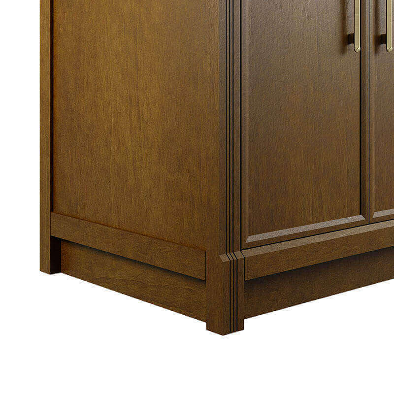 Bellshire 72 Inch Double Vanity Honey Oak Cabinet Only Base