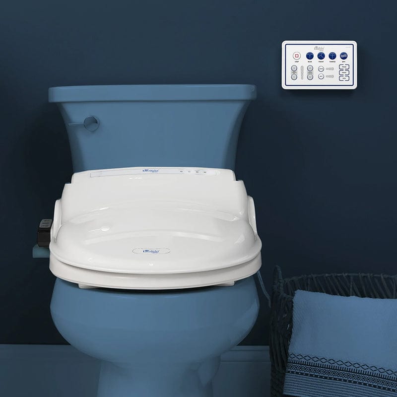 bio bidet bb 1000 supreme bidet toilet seat front view shadow