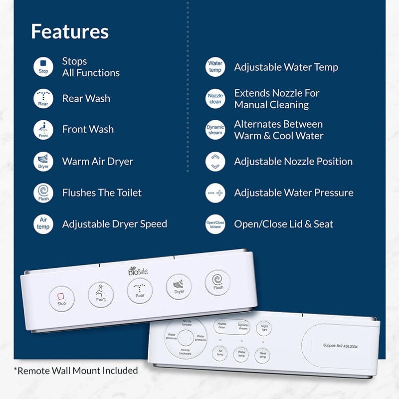 bio bidet discovery dlx smart bidet toilet features