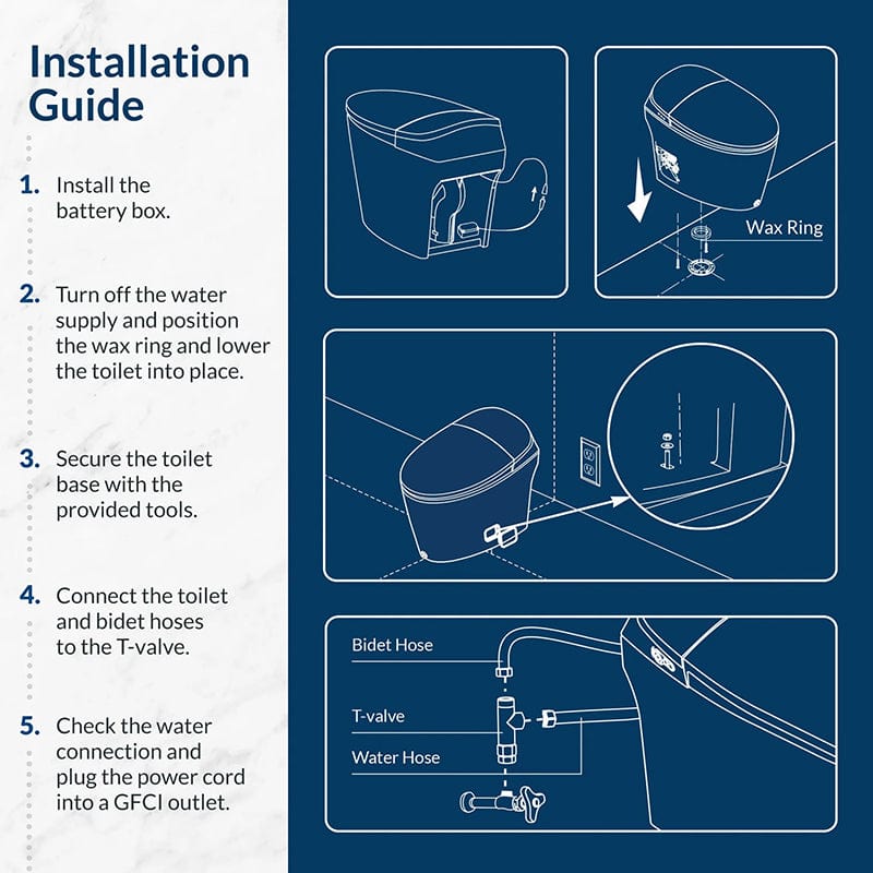 bio bidet discovery dlx smart bidet toilet installation guide