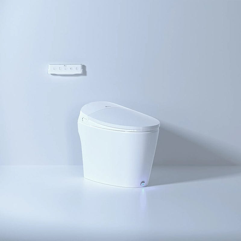 bio bidet discovery dlx smart bidet toilet top front side view lifestyle