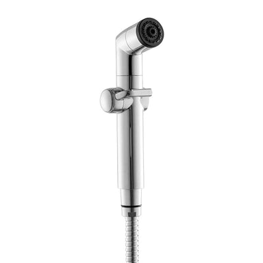 bio bidet pearl a1 handheld bidet sprayer corner view with metal hose