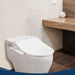 bio bidet slim one bidet toilet seat corner view up close lifestyle