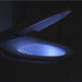 bio bidet slim zero bidet toilet seat corner view night light