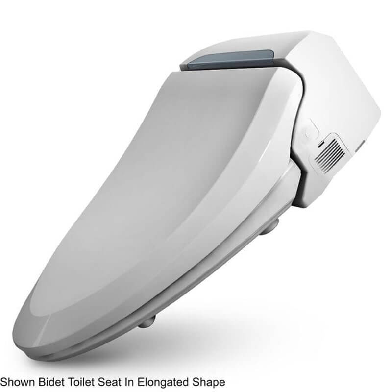 bio bidet ultimate bb 600 bidet toilet seat side and top view