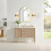 Blaise 48 Single Bathroom Vanity with Top Light Oak Front View