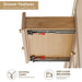 Blaise 72 inch Double Bathroom Vanity with Top Light Oak Dovetail Joints