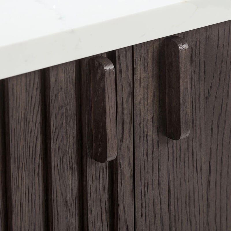 Blakely 30 Single Sink Bathroom Vanity Brown Oak Cabinet Only Hardware