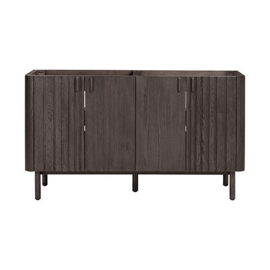 Blakely 60 inch Double Sink Bathroom Vanity Brown Oak Cabinet Only