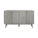 Blakely 60 inch Double Sink Bathroom Vanity Gray Oak Cabinet Only Front View