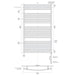 Blenheim 29.5" x 51" Towel Warmer Plug in Techinical Drawings