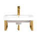 Boston 20 Inches Single Vanity Radiant Gold Front View