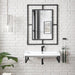 Boston 31.5 Inches Single Vanity Matte Black Front View