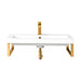 Boston 31.5" Single Vanity Radiant Gold Front View