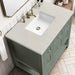 Breckenridge 36 Inch Single Vanity in Smokey Celadon With Siberian Silestone Top