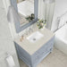 Breckenridge 36" Single Vanity in Serenity Blue With Siberian Silestone Top