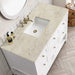 Breckenridge 48 Inch Single Vanity in Bright White With Tajnar Eclos Top