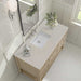Breckenridge 48 Inch Single Vanity in Whitewashed Oak With Siberian Silestone Top