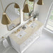 Breckenridge 60" Double Vanity in Bright White With Tajnar Eclos Top
