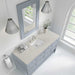 Breckenridge 60" Single Vanity in Serenity Blue With Siberian Silestone Top