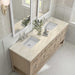 Breckenridge 72" Double Vanity in Whitewashed Oak With Tajnar Eclos Top