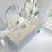 Breckenridge 72 Inch Double Vanity in Serenity Blue With Tajnar Eclos Top
