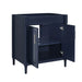 Bristol 30 inch Single Sink Bathroom Vanity Navy Blue Cabinet Only Open Drawer