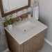 Bristol 30 Inch Single Vanity in Whitewashed Walnut With Siberian Silestone Top