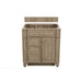 Bristol 30 Inch Single Vanity Whitewashed Walnut Cabinet Only
