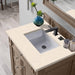 Bristol 30 Inch Single Vanity Whitewashed Walnut With Eternal Marfil Silestone Top