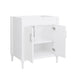 Bristol 30 Single Sink Bathroom Vanity White Cabinet Only Open Drawer