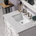 Bristol 30" Single Vanity Bright White With Eternal Jasmine Pearl Silestone Top