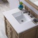 Bristol 30" Single Vanity Whitewashed Walnut With White Zeus Silestone Top