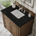 Bristol 36 Inch Single Vanity in Saddle Brown With Phantome Eclos Top